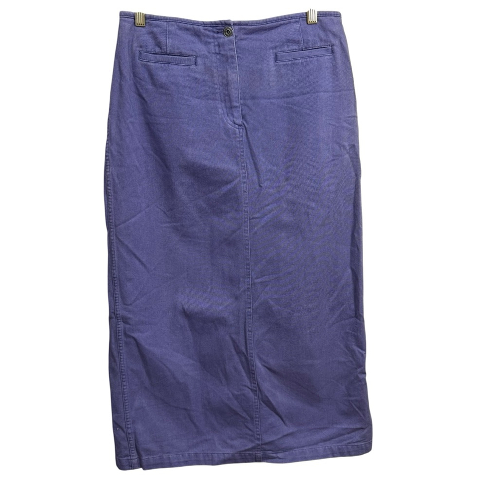 Vintage Y2K Christopher & Banks Purple Cotton Midi Skirt Women’s Size 10